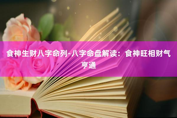 食神生财八字命列-八字命盘解读：食神旺相财气亨通